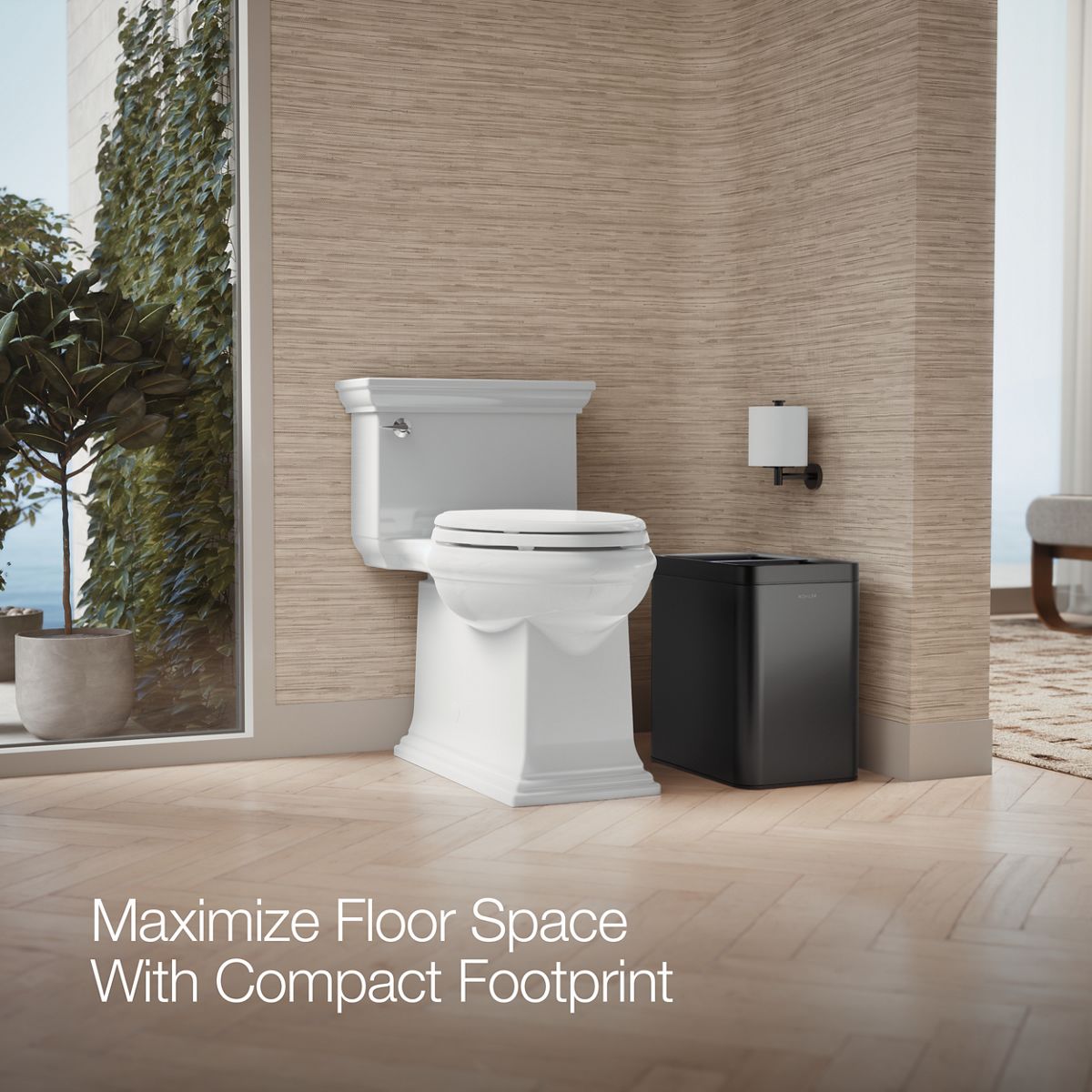 5-3/4-Gallon Dual-Bin Open-Top Trash Can | K-31315 | KOHLER
