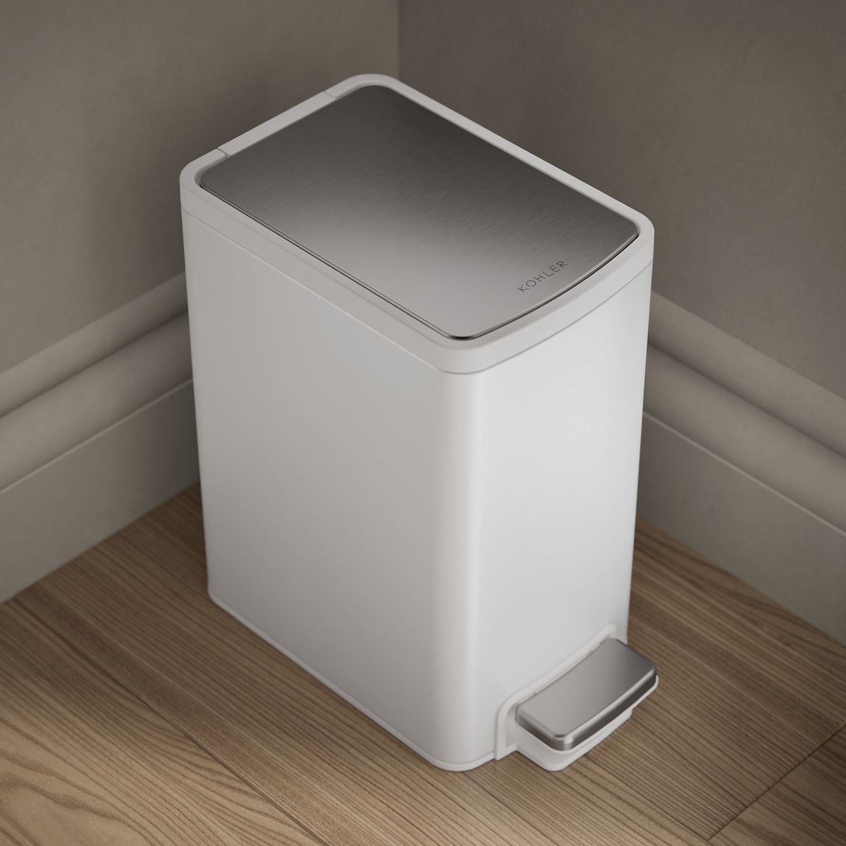 1-1/2-gallon step trash can - Thumbnail 5