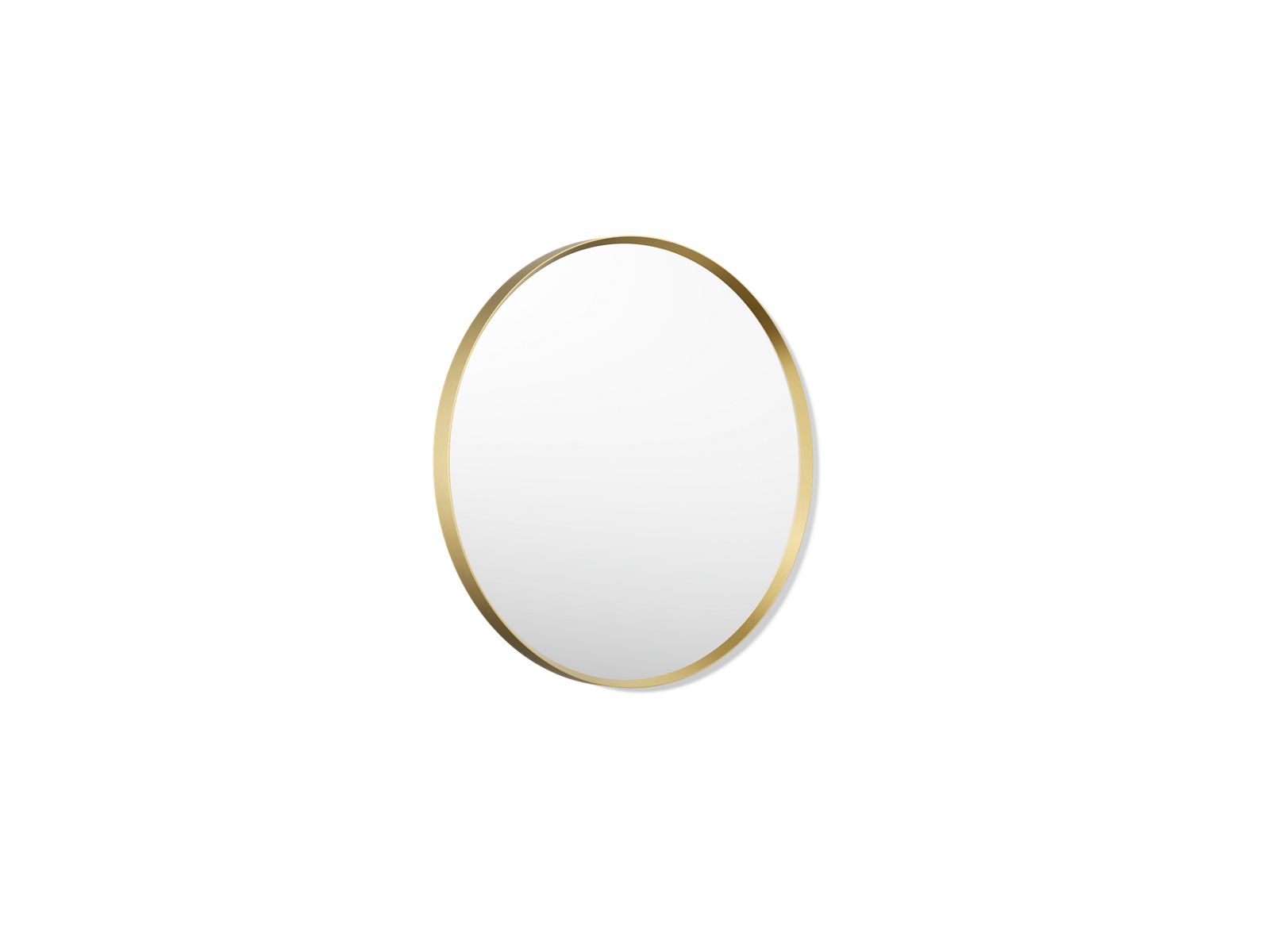 Essential 22" round framed mirror