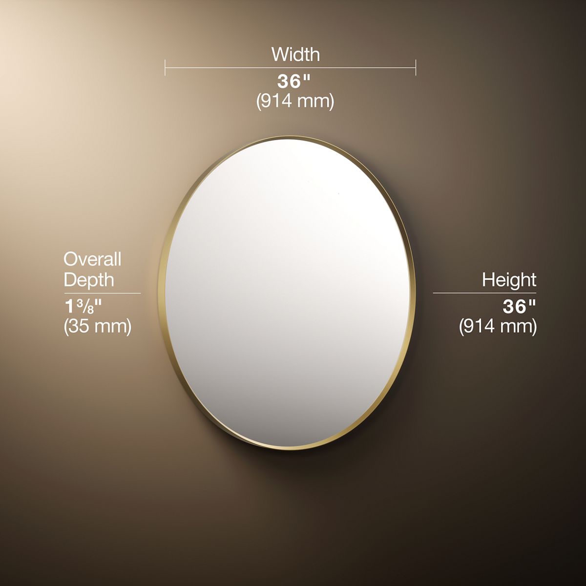 3/4 view of product with dimensions