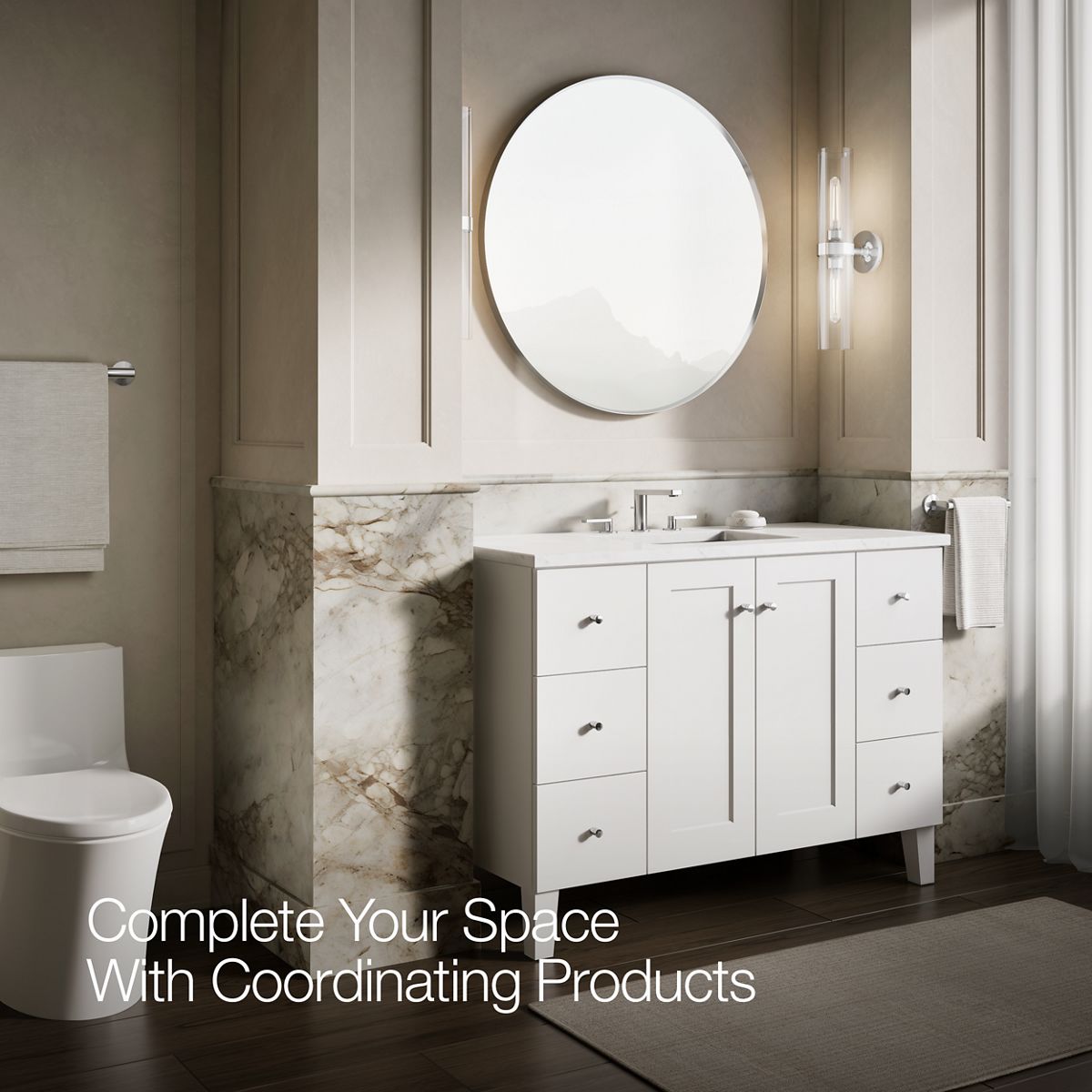 Up to 3 walls & multiple product categories visible