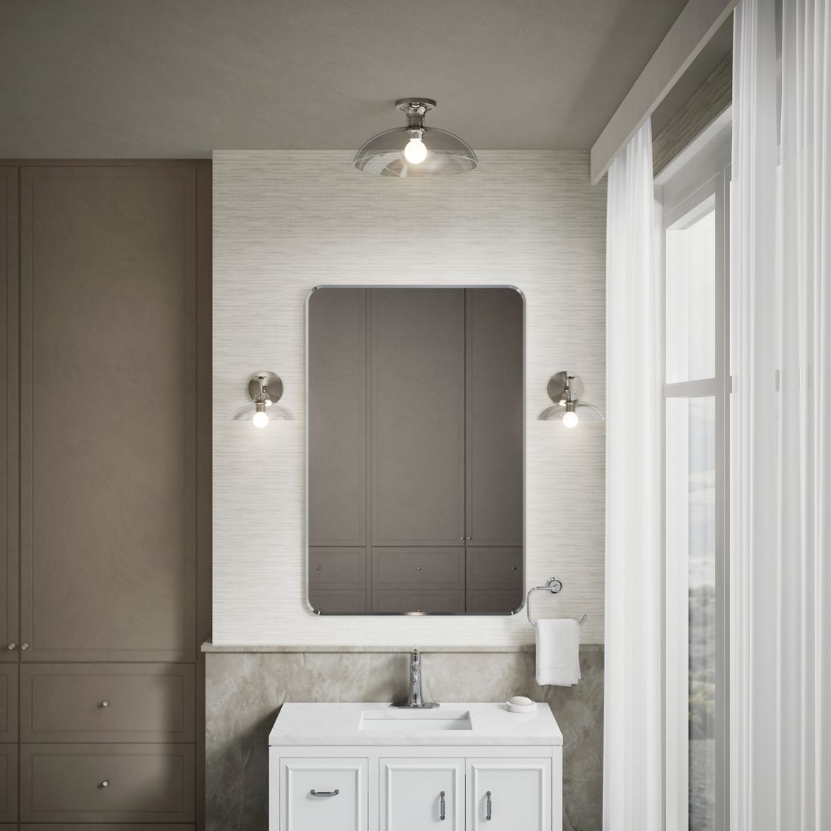 Up to 2 walls & multiple product categories visible in use