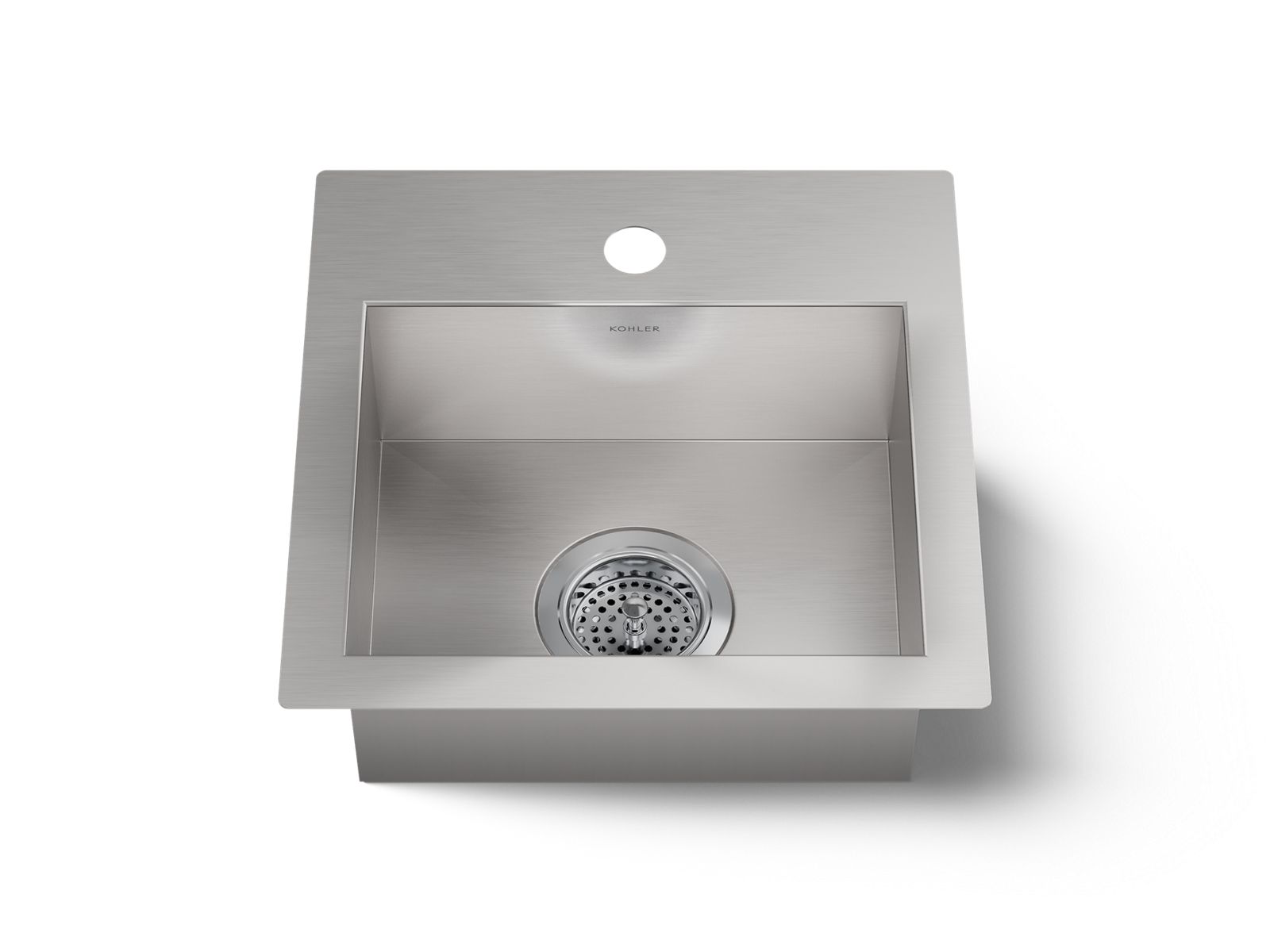 Vault 15" top-/undermount single-bowl bar sink