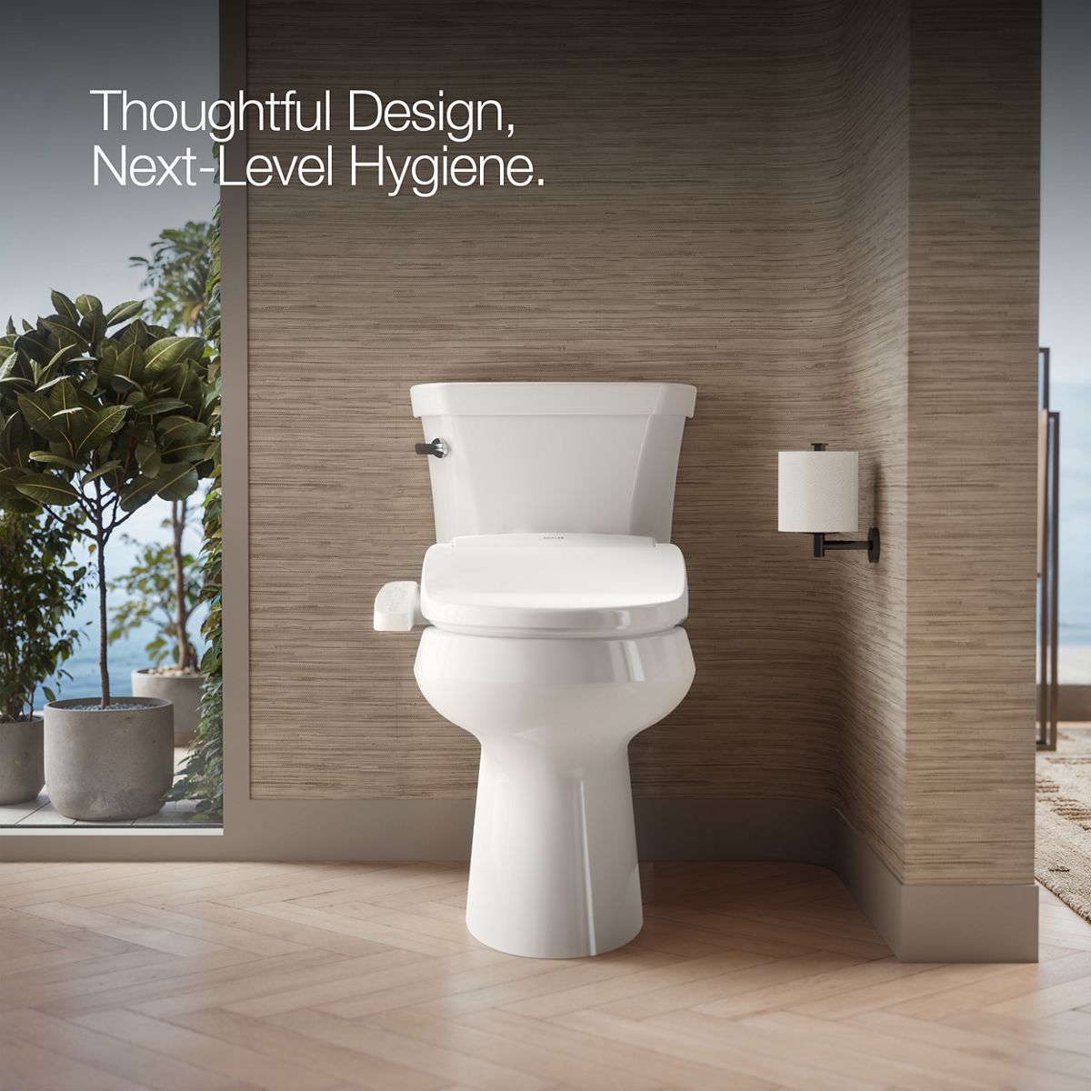 Up to 2 walls & multiple product categories visible, 1-point perspective