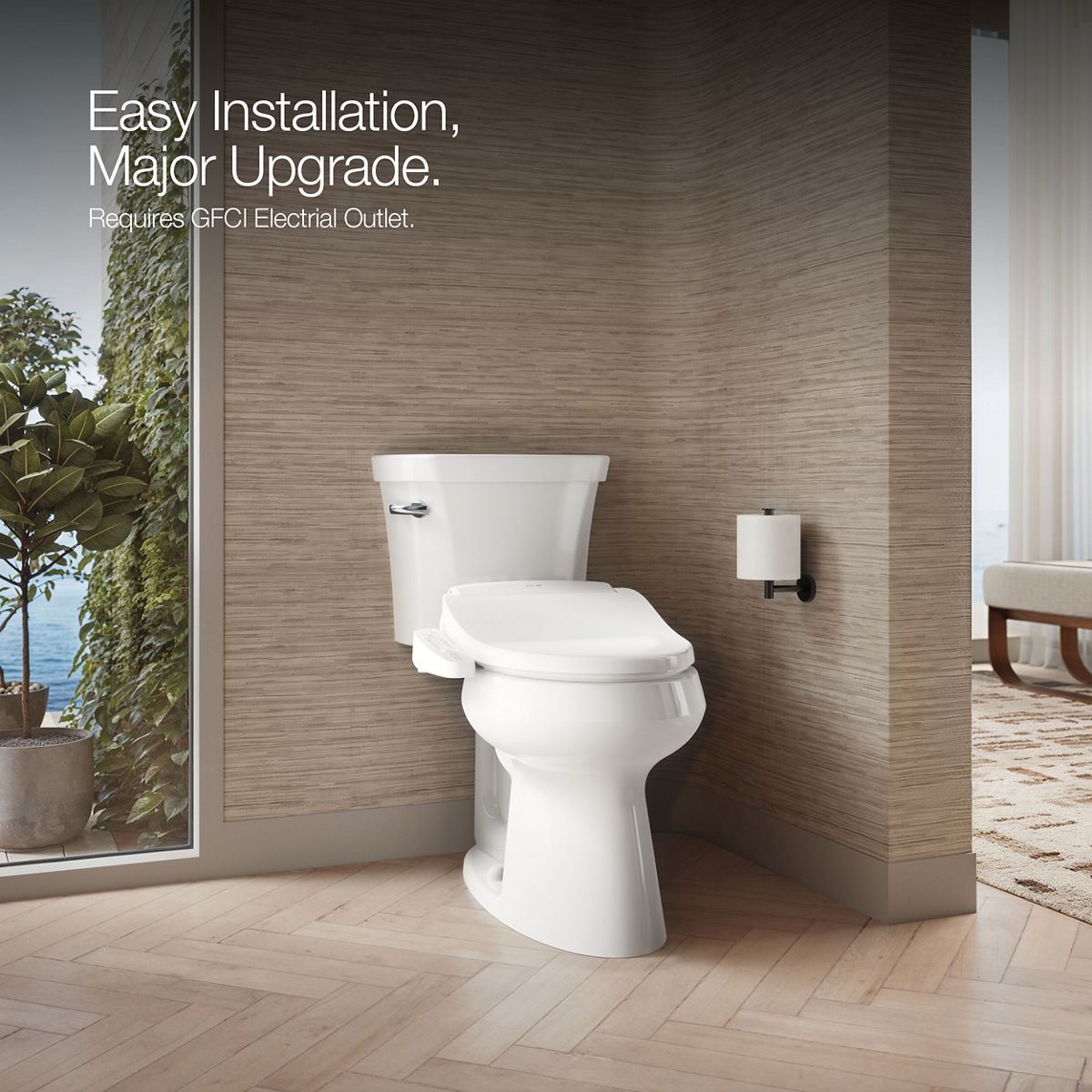 PureWash E580 Round-front Bidet Toilet Seat | K-32331 | KOHLER