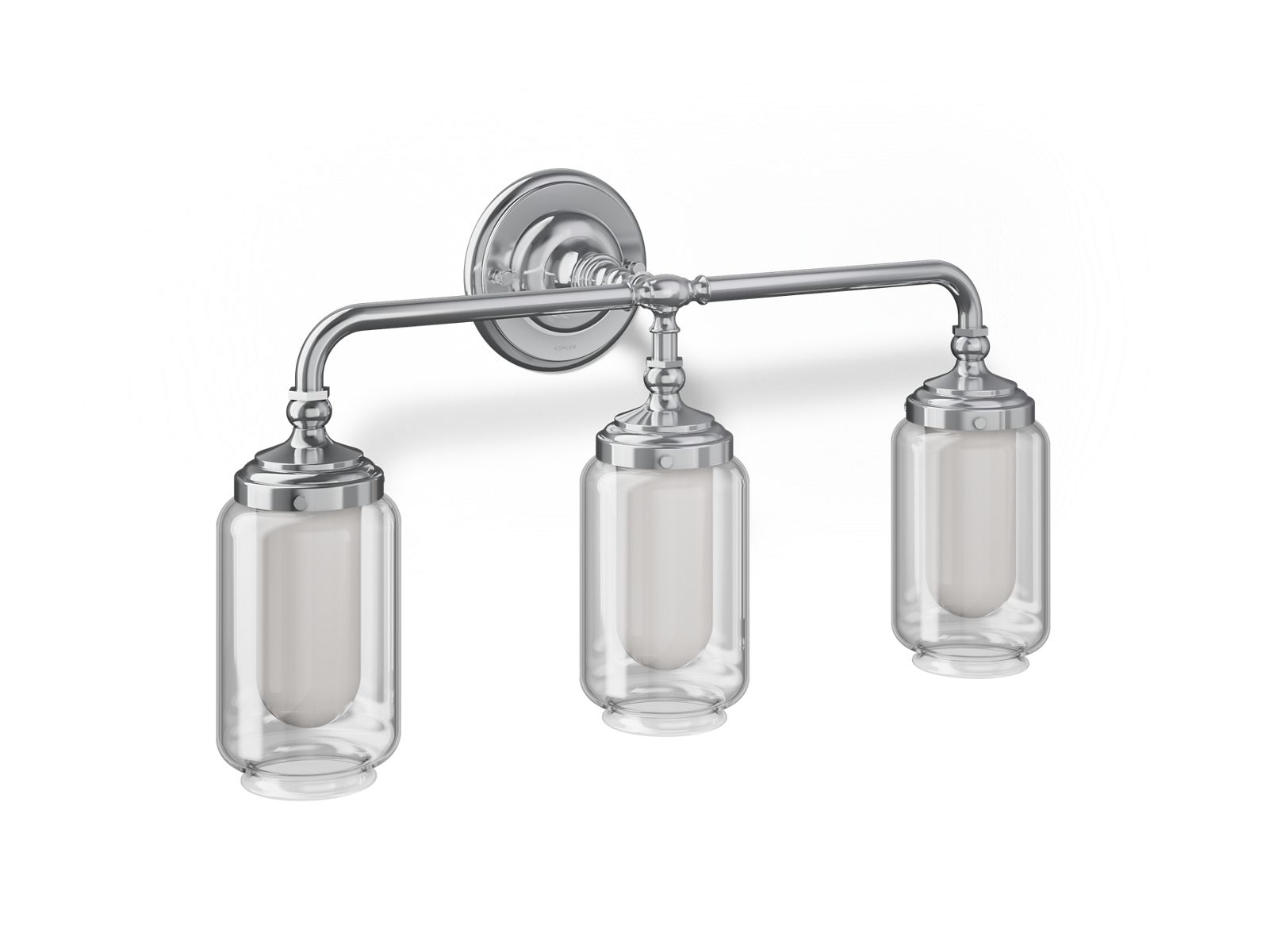 3/4 view of product with dimensions