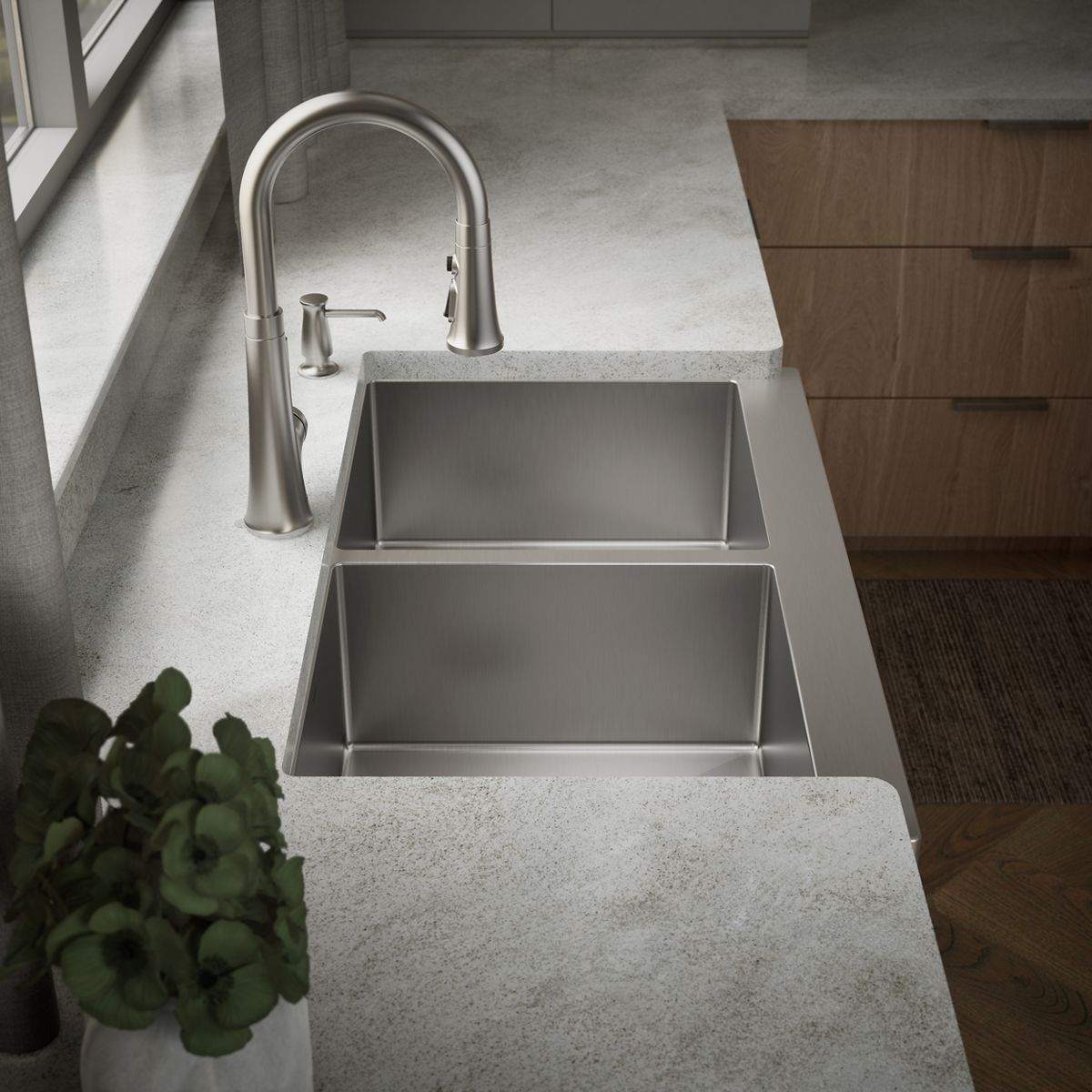 Strive Undermount Double-Bowl Kitchen Sink | K-33159 | KOHLER
