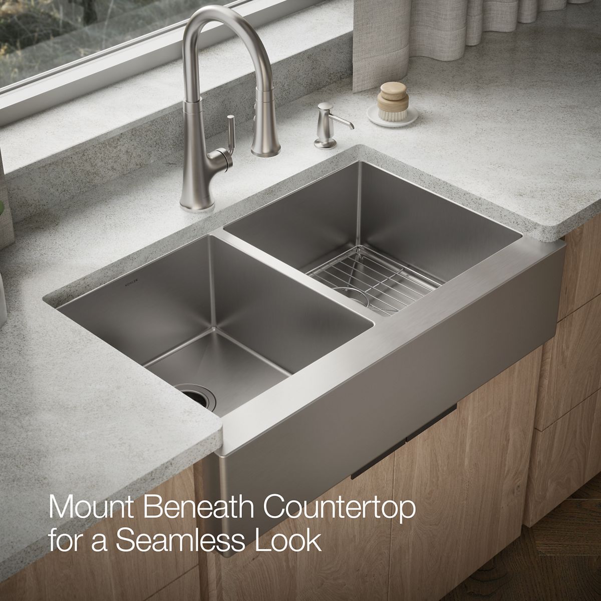 Strive Undermount Double-Bowl Kitchen Sink | K-33159 | KOHLER