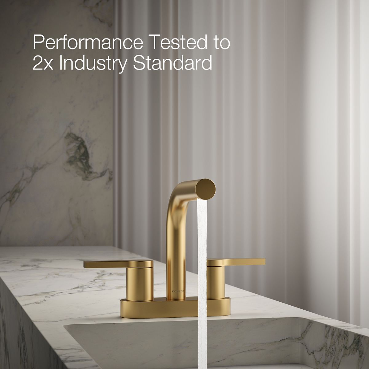 Elate Centerset Bathroom Sink Faucet | K-33591-4 | KOHLER