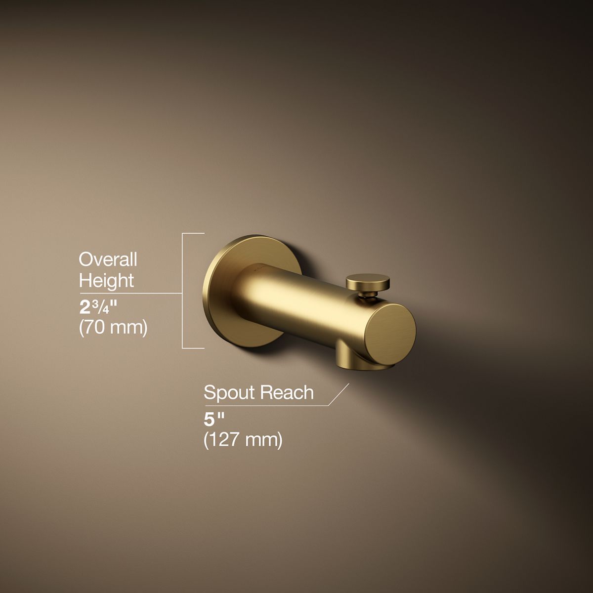3/4 view of product with dimensions