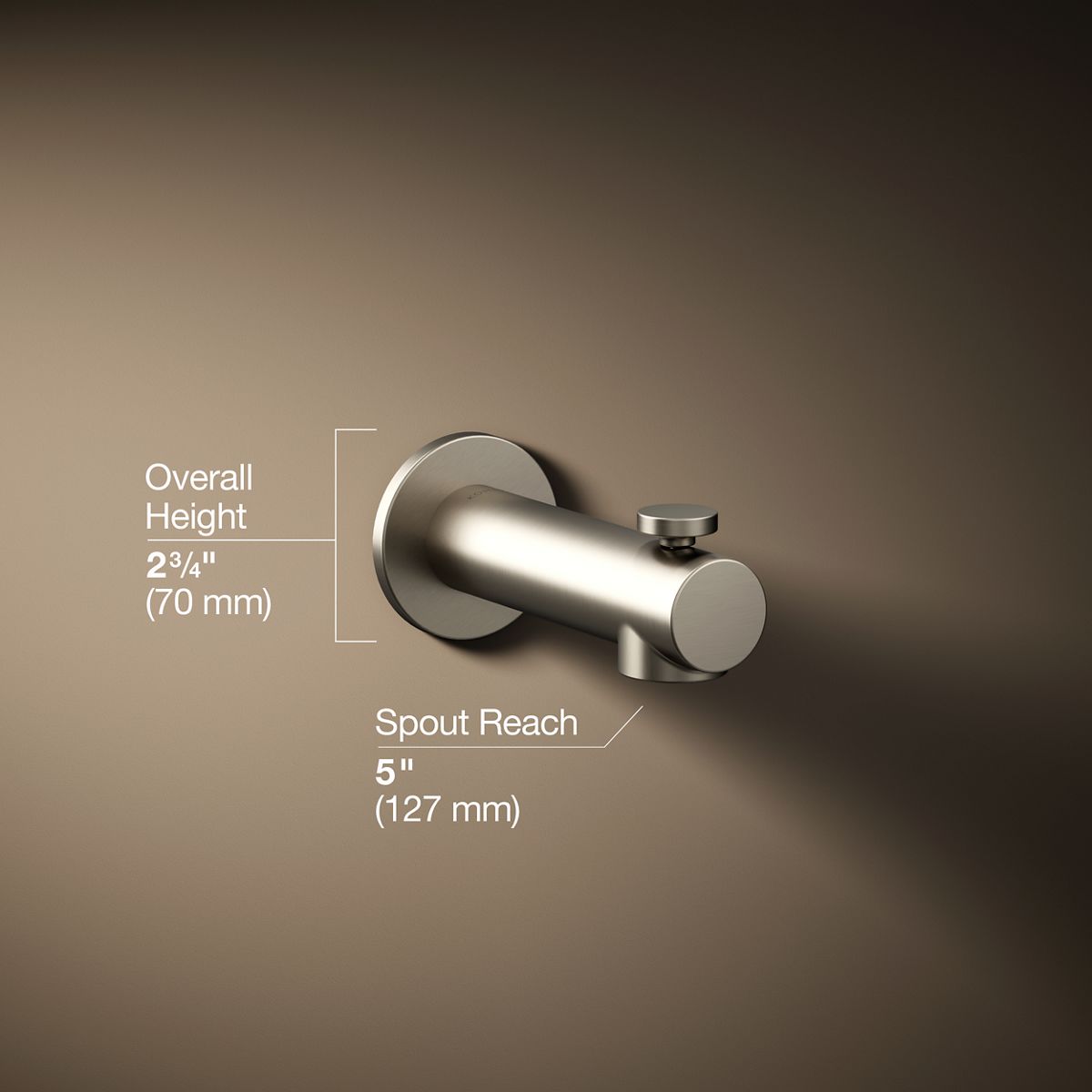 3/4 view of product with dimensions