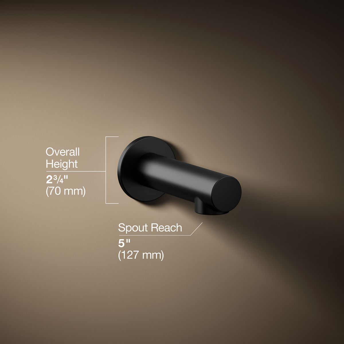 3/4 view of product with dimensions