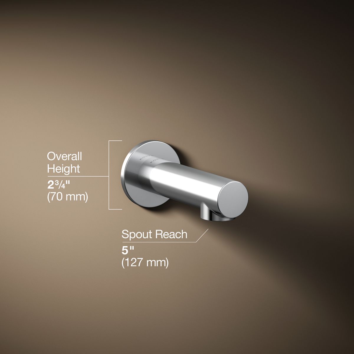 3/4 view of product with dimensions