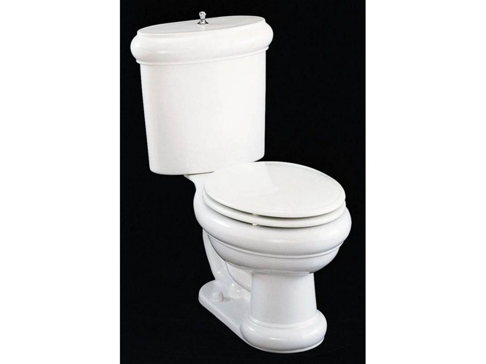 Revival Toilet Tank Only Insuliner, Brushed Chrome Lift Knob