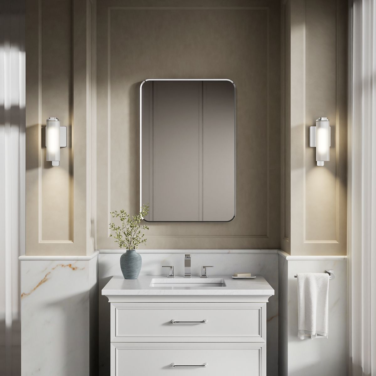 Products in use in close room view