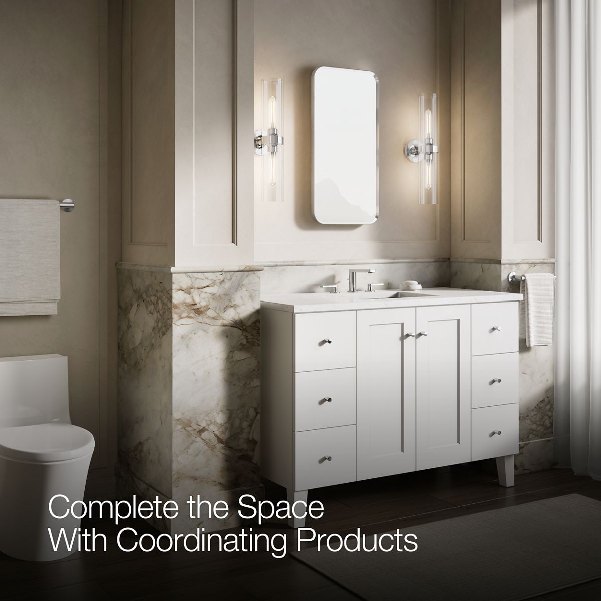 Up to 3 walls & multiple product categories visible