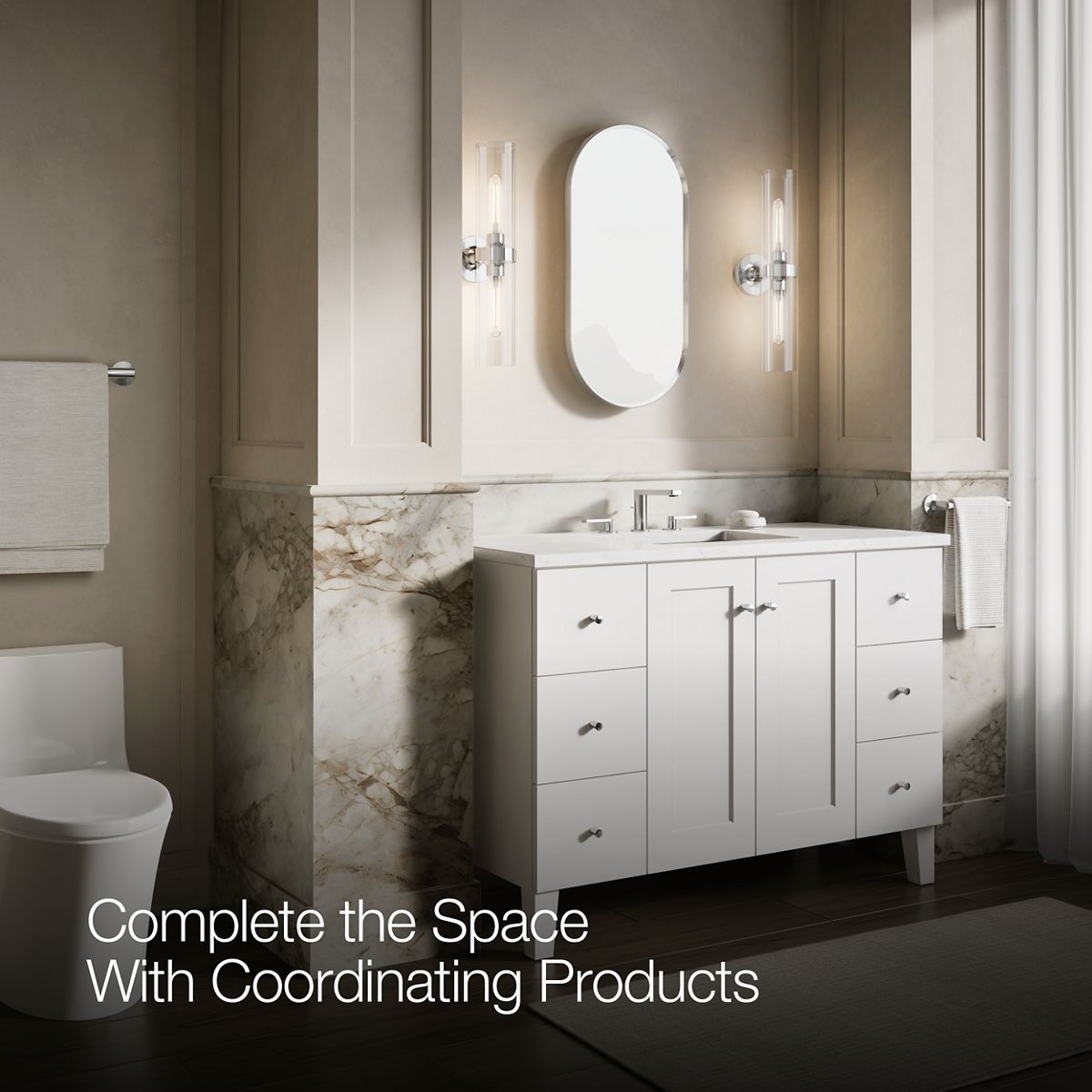 Up to 3 walls & multiple product categories visible