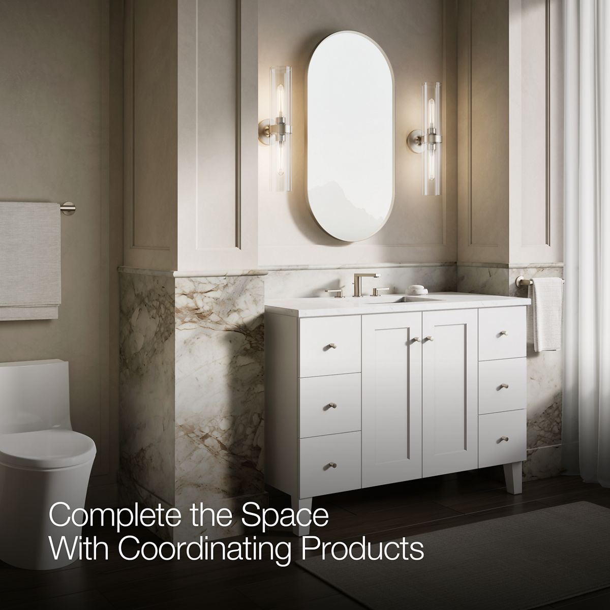 Up to 3 walls & multiple product categories visible