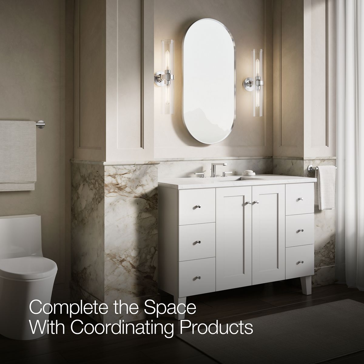 Up to 3 walls & multiple product categories visible