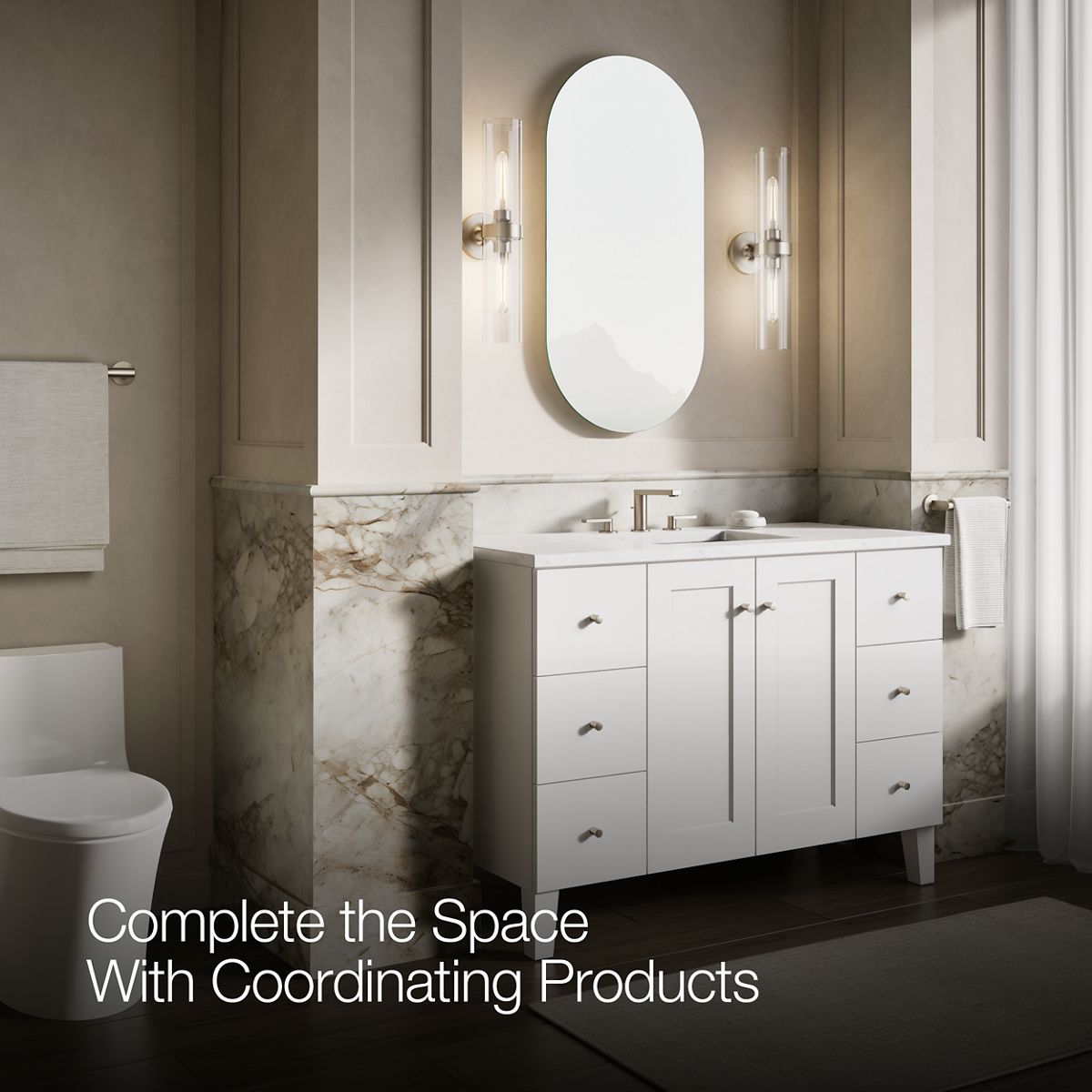 Up to 3 walls & multiple product categories visible