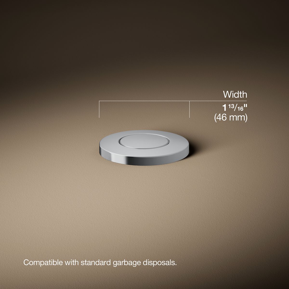 3/4 view of product with dimensions