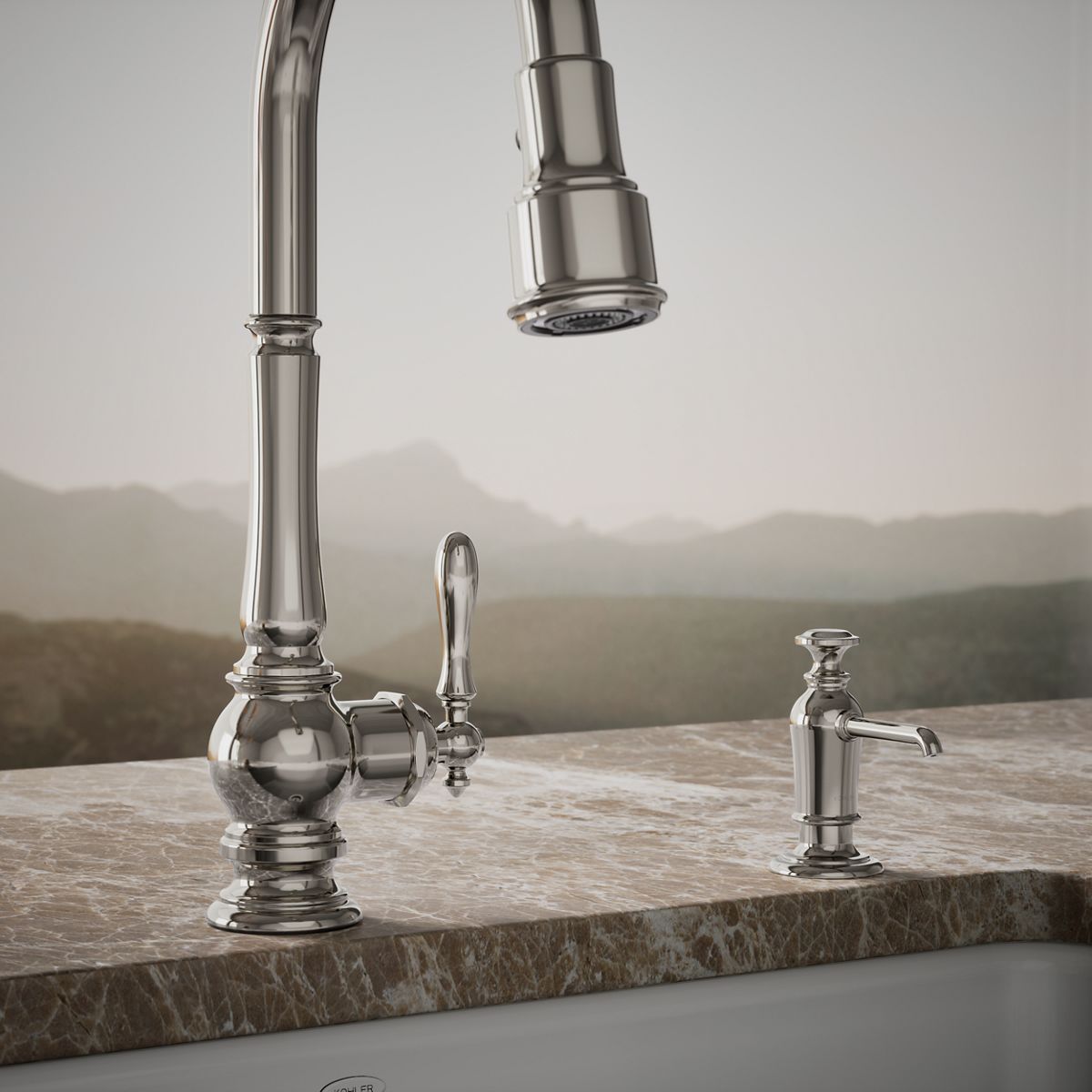 close-up view of product detail