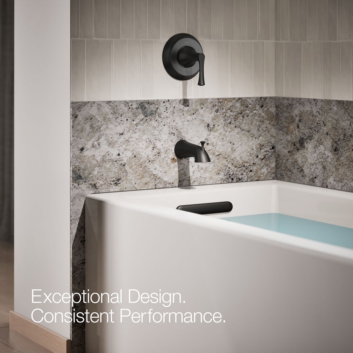 ＠RK Buckley Wall-Mount Bath Spout W/ Diverter | K-35935 | KOHLER