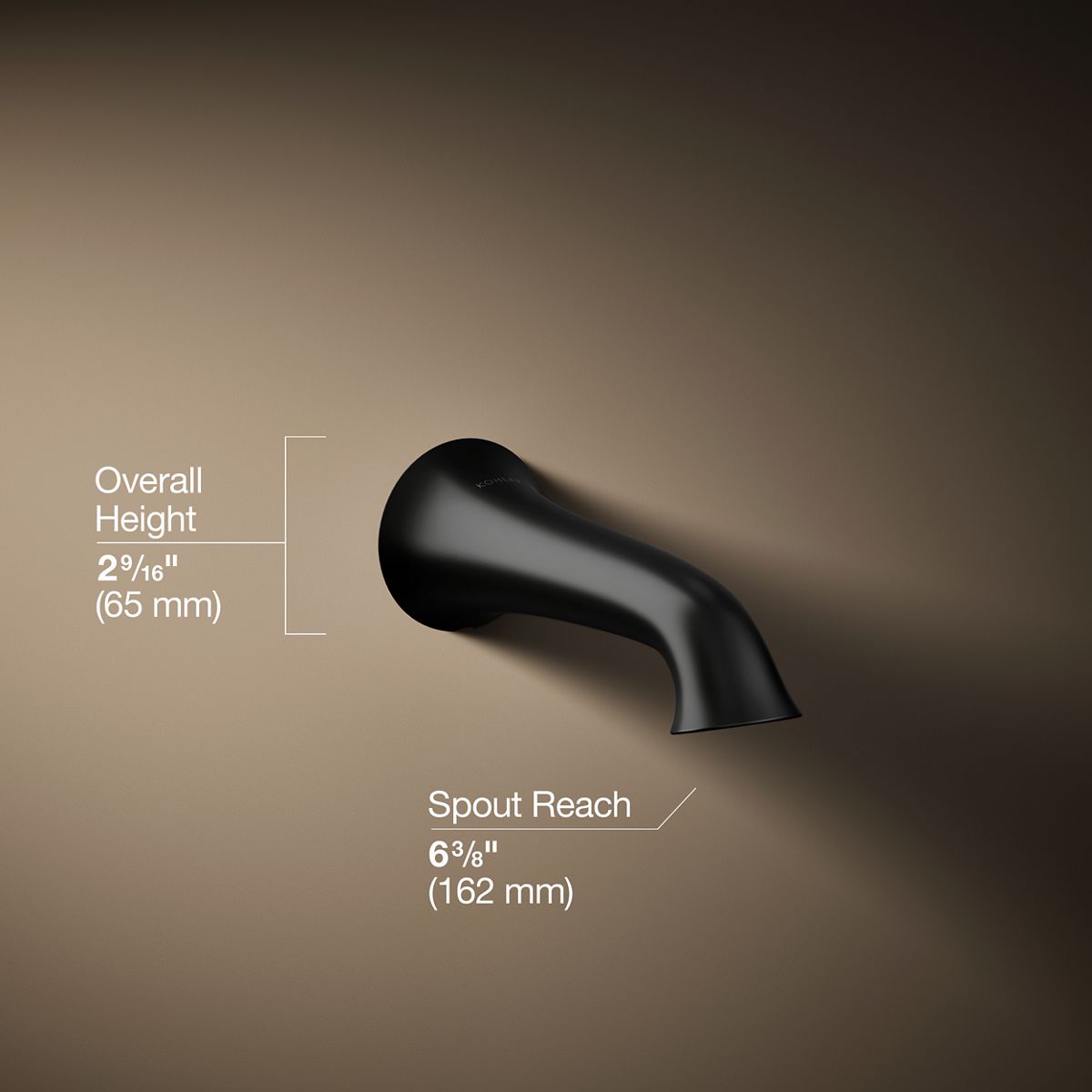 3/4 view of product with dimensions