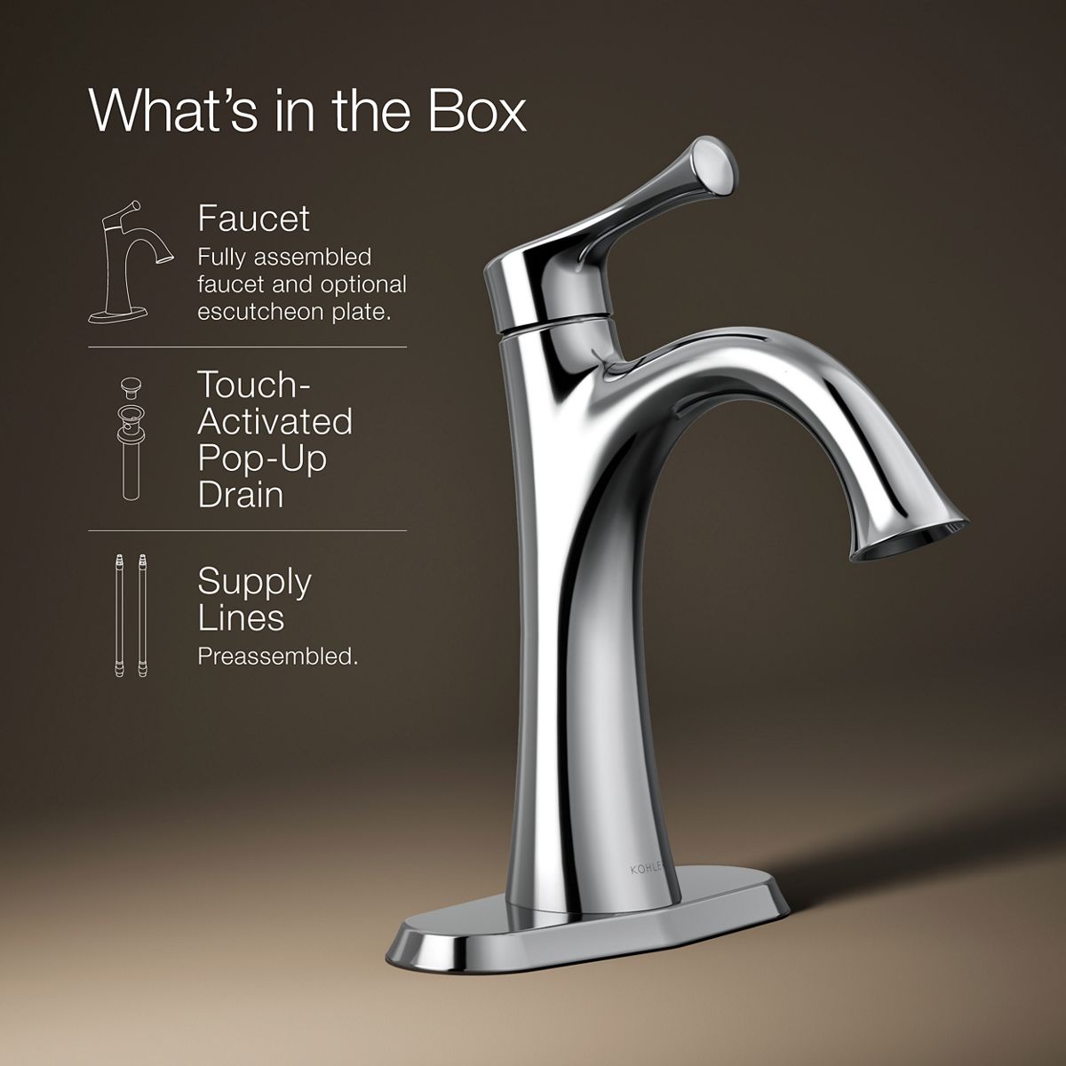 Buckley 1-Handle Bathroom Sink Faucet | K-35952-4 | KOHLER