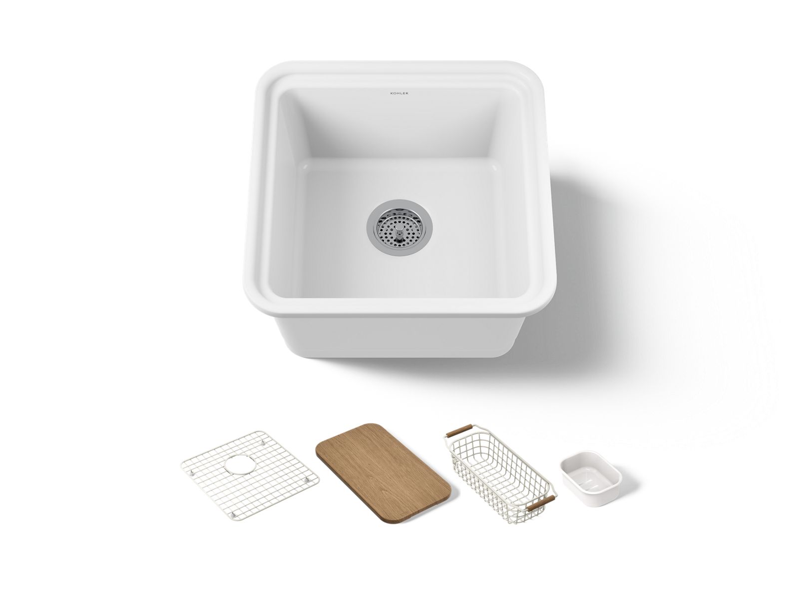 Audrine™ by Studio McGee 18-5/8" undermount workstation bar sink