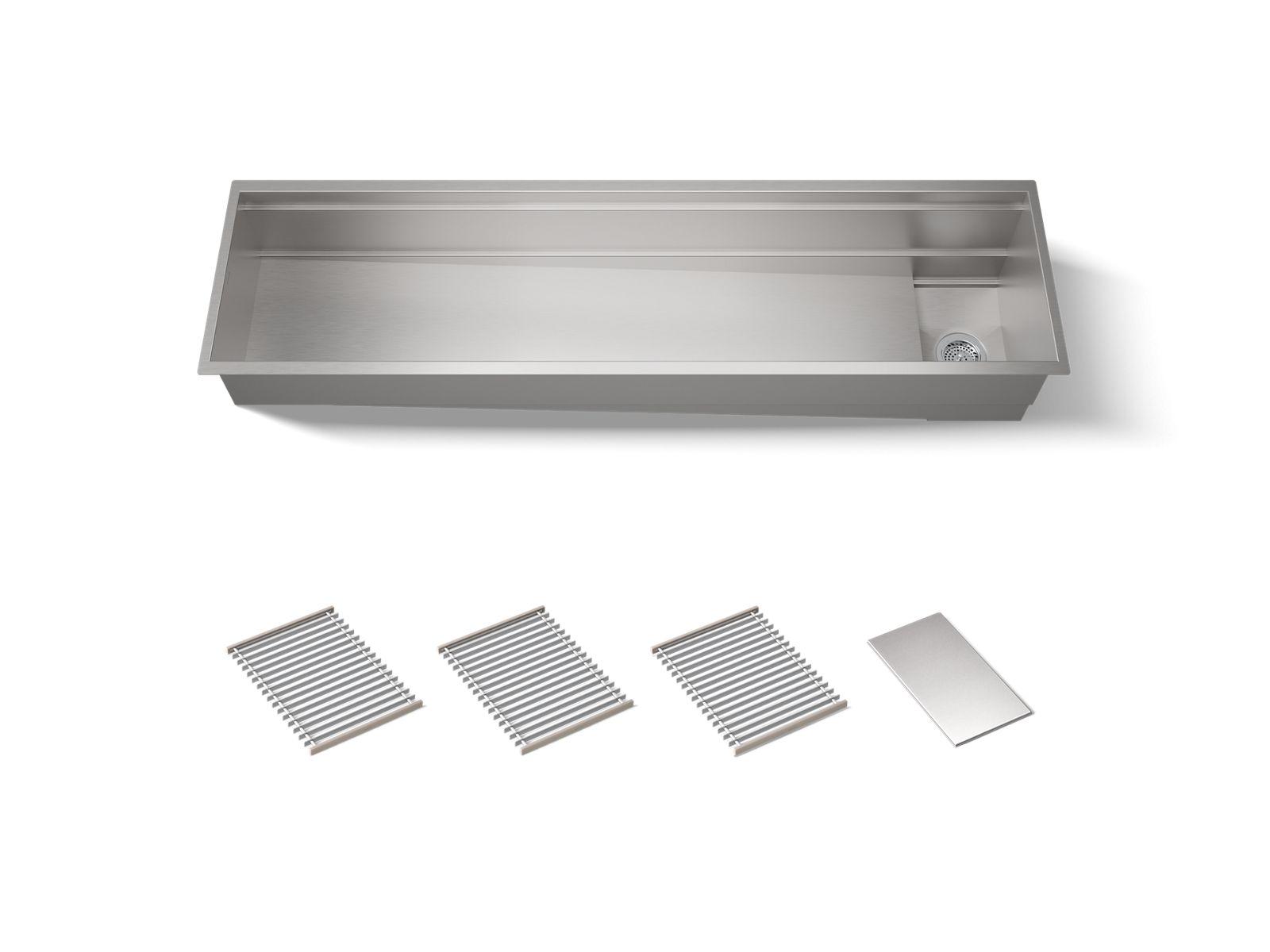 Synthos™ 69-3/4" undermount single-bowl kitchen sink