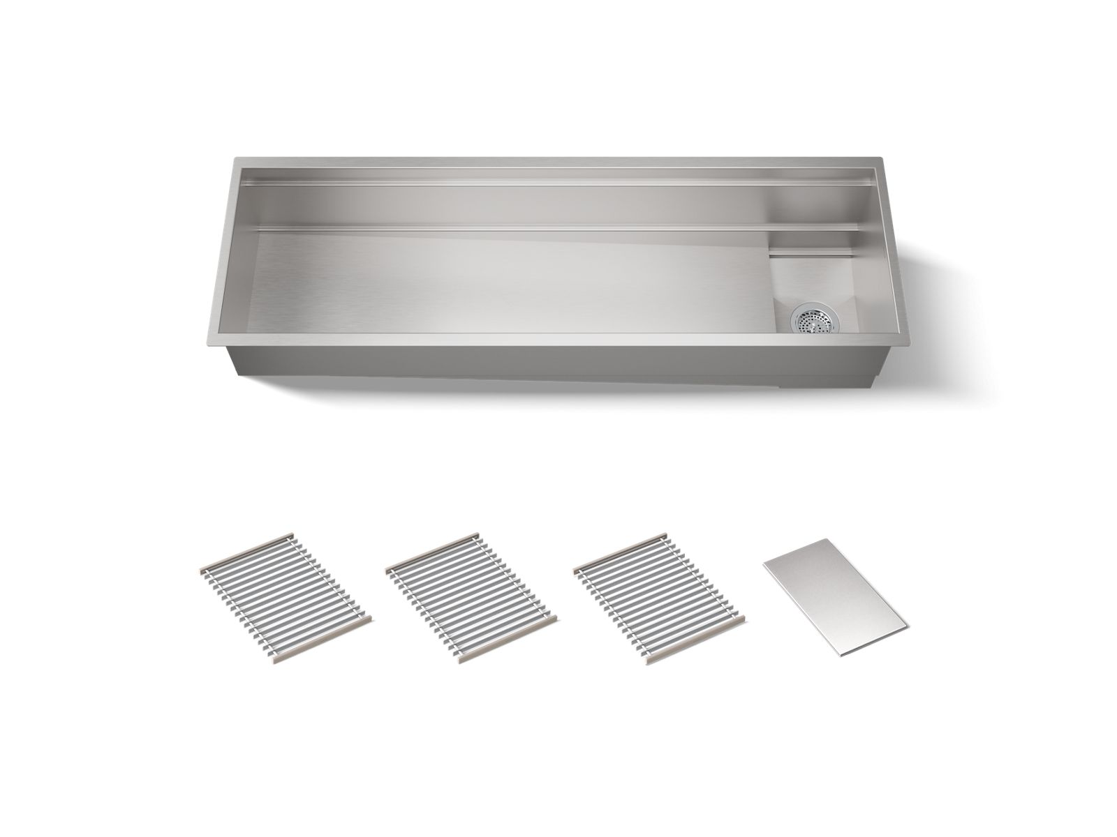 Synthos 57-3/4" undermount single-bowl kitchen sink