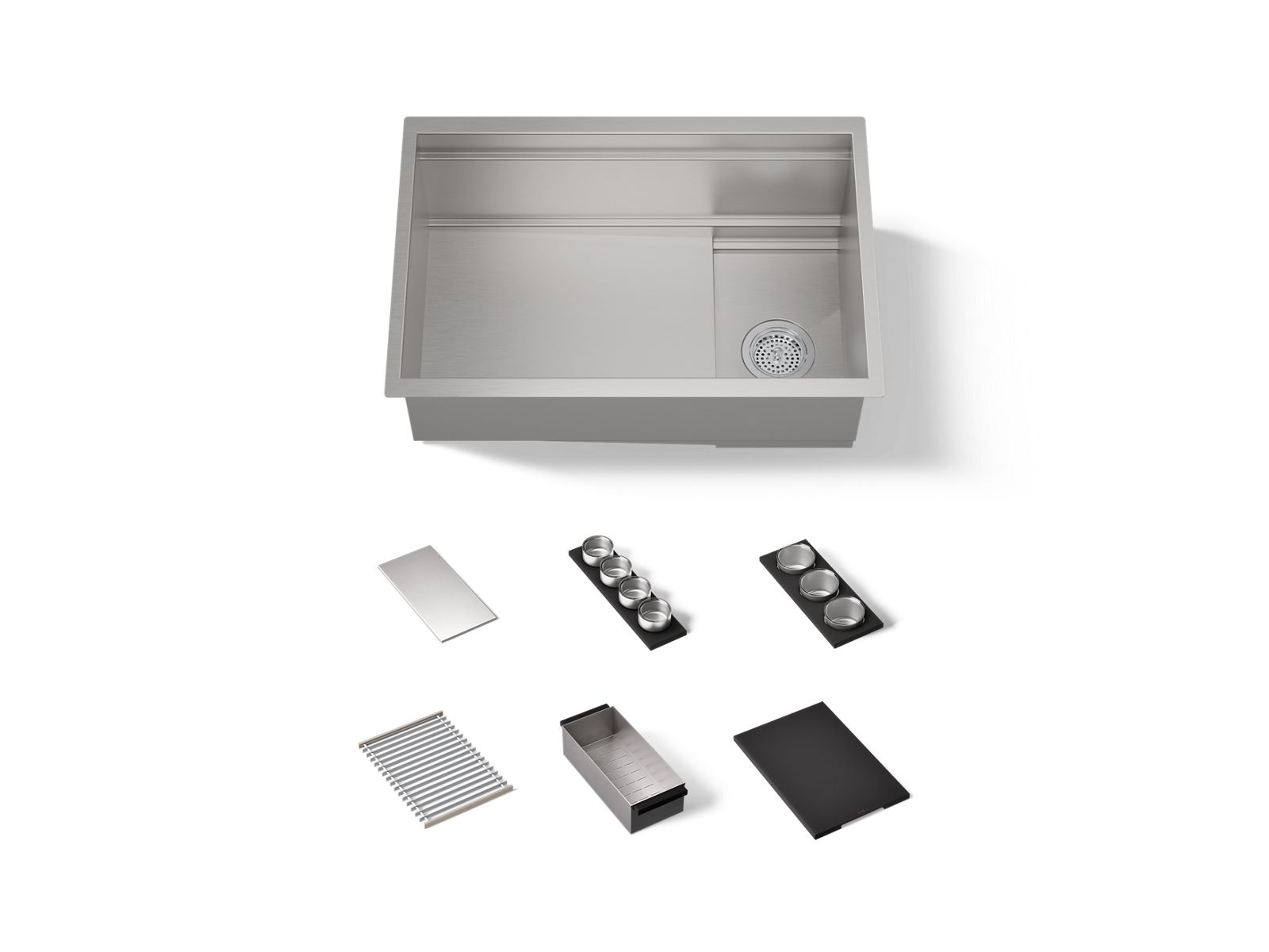 Synthos™ 27-3/4" undermount single-bowl workstation kitchen sink