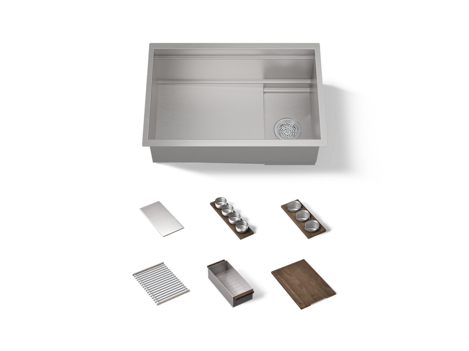 Synthos™ 27-3/4" undermount single-bowl workstation kitchen sink