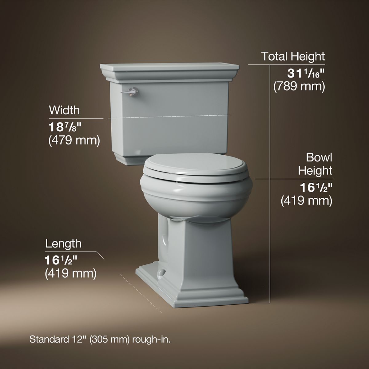 Memoirs Stately Comfort Height Toilet | K-3817 | KOHLER