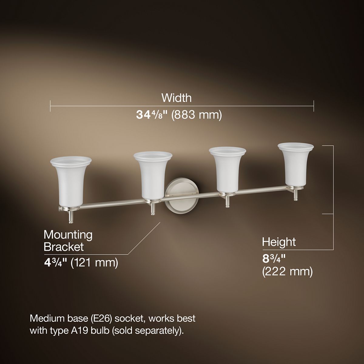 close-up view of product detail