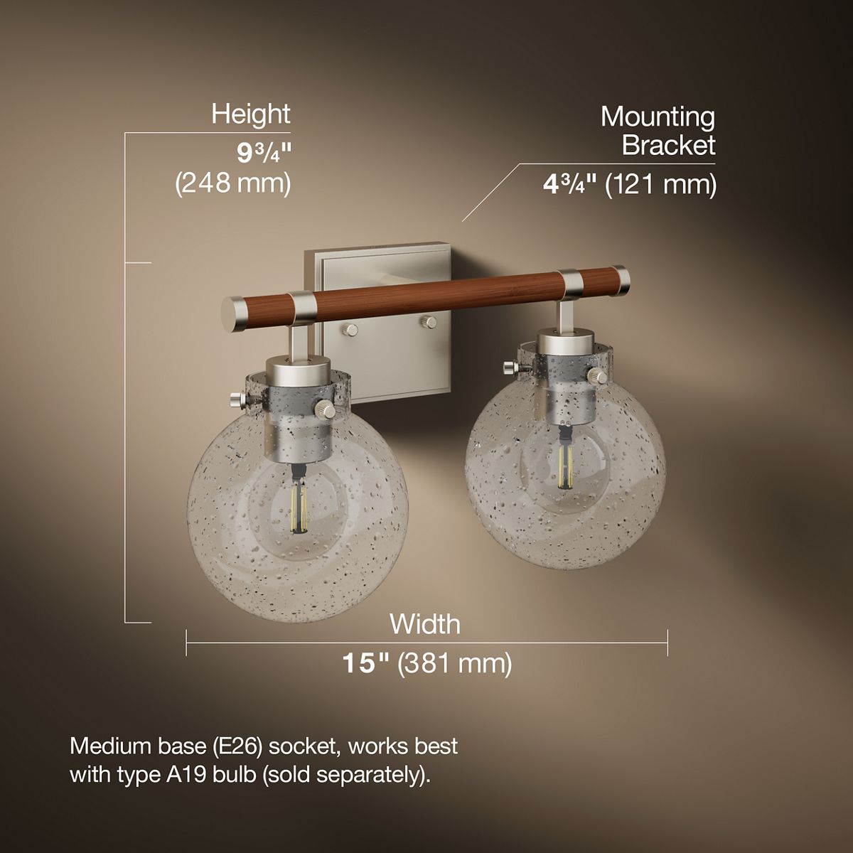 Holt Two-Light Sconce | K-38413-SC02 | KOHLER