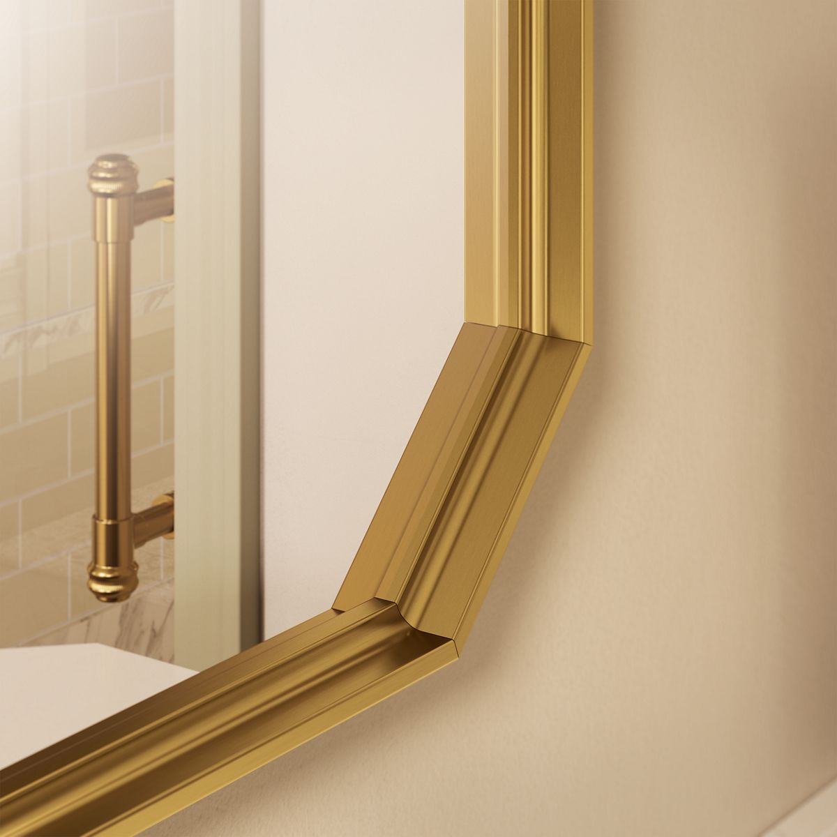 close-up view of product detail