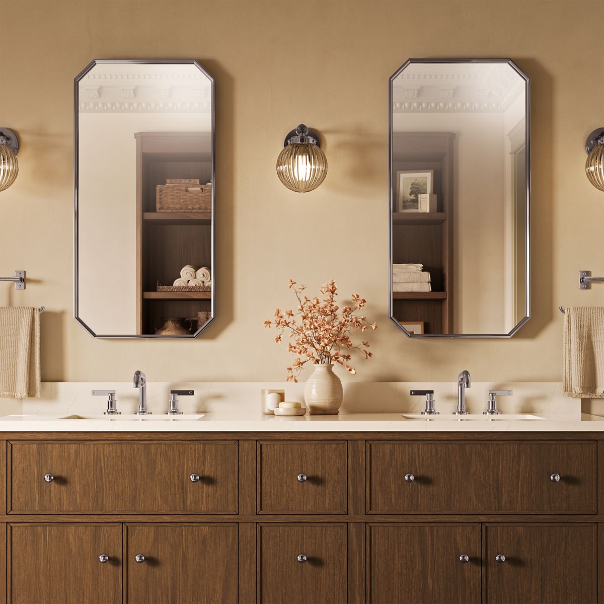 Up to 2 walls & multiple product categories visible
