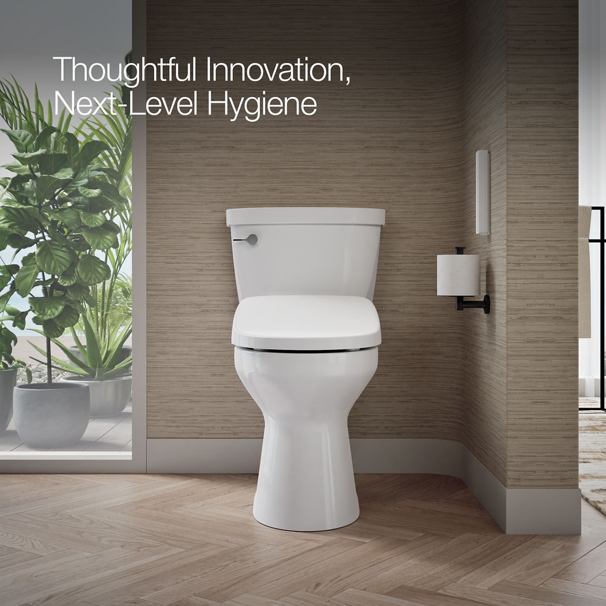 Up to 2 walls & multiple product categories visible, 1-point perspective