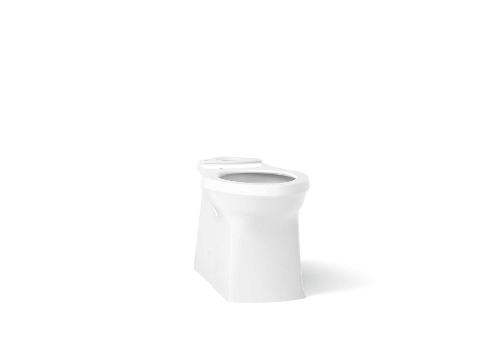 Corbelle Elongated toilet bowl with skirted trapway
