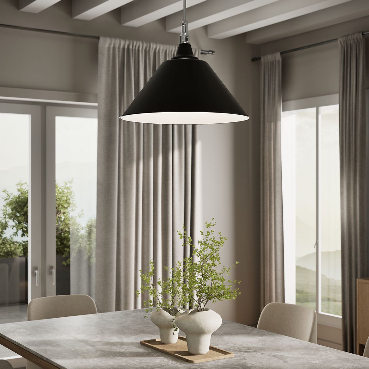 Products in use in close room view