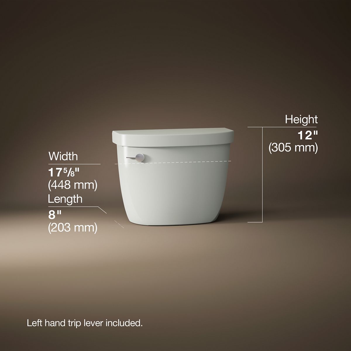 KOHLER | K-4369 | Cimarron Toilet Tank, 1.28 GPF