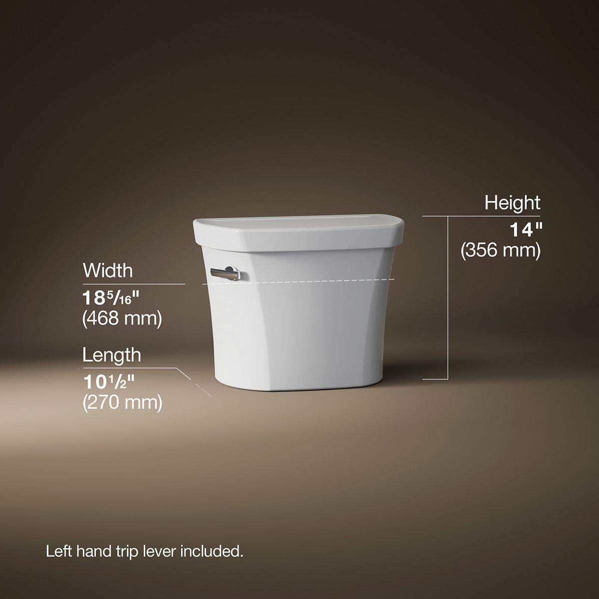 Highline Toilet Tank, 1.28 gpf | K-44470 | KOHLER