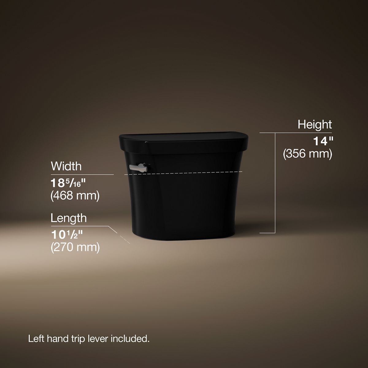 Highline Toilet Tank, 1.28 gpf | K-44470 | KOHLER