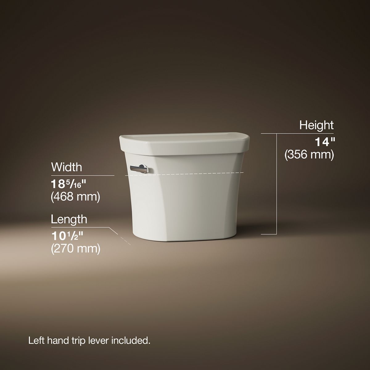 Highline Toilet Tank, 1.28 gpf | K-44470 | KOHLER