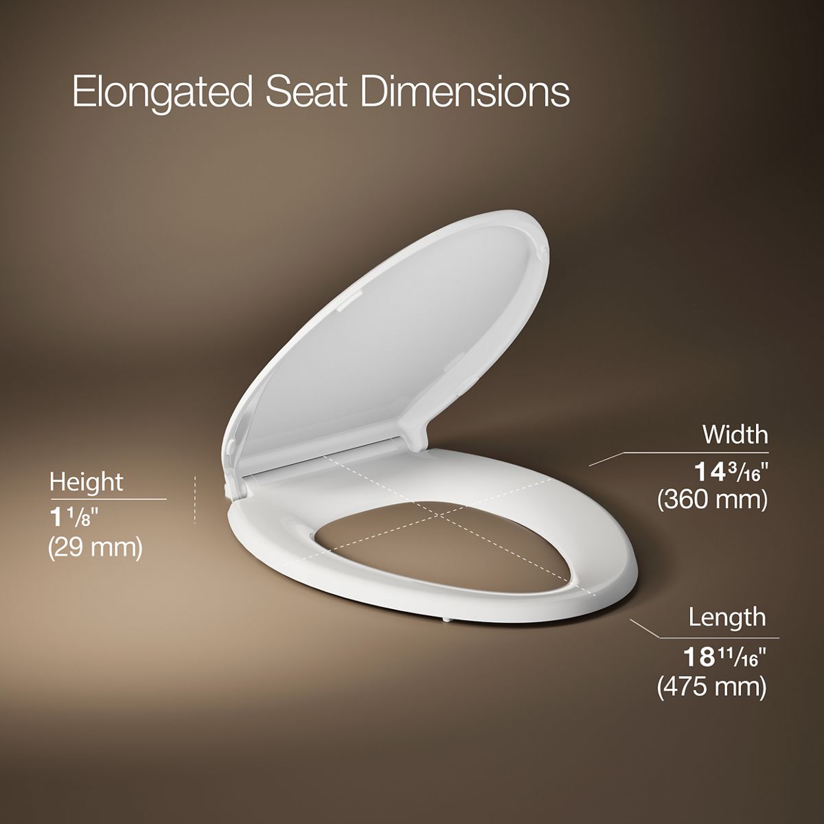 KOHLER | 4636-RL | Cachet™| ReadyLatch® Quiet-Close™ elongated