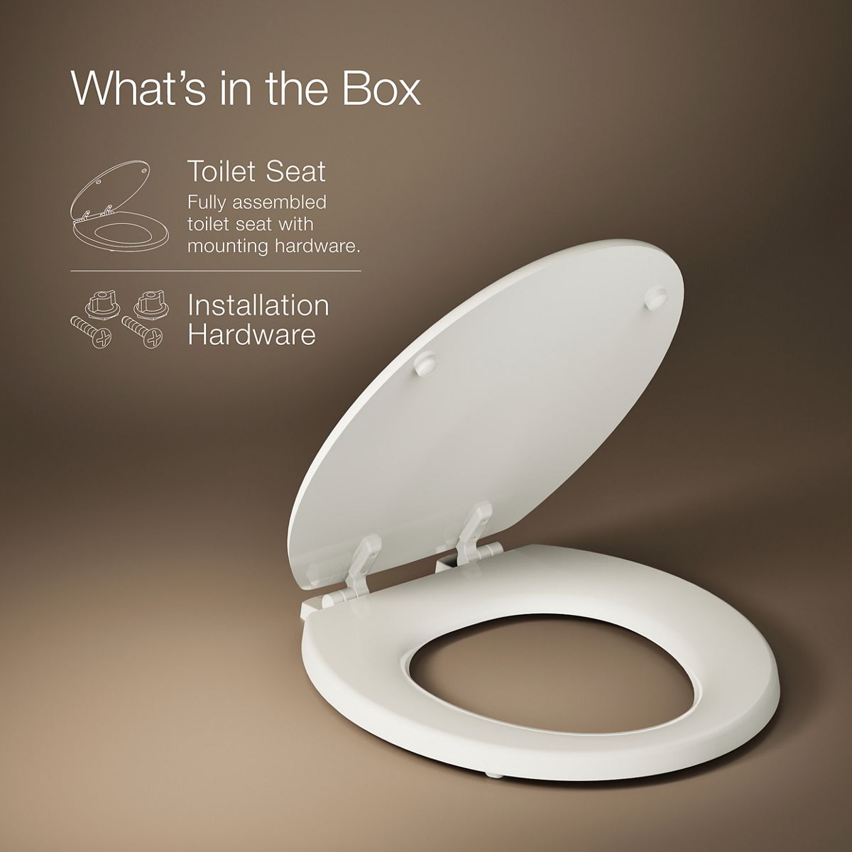 KOHLER | K-4695 | Ridgewood Round-Front Toilet Seat