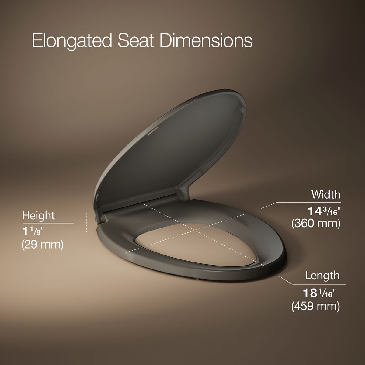 Glenbury Quiet-Close Elongated Toilet Seat | K-4733-RL | KOHLER