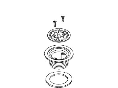 Kohler Genuine Parts Strainer SA - Polished Chrome